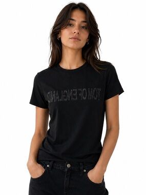 Helmut Lang Tom of England Black Tee NWT Size S Minimal Archive Top